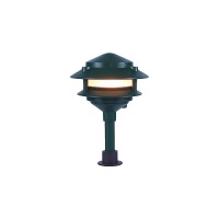 Landscape lighting low voltage two tier pagoda